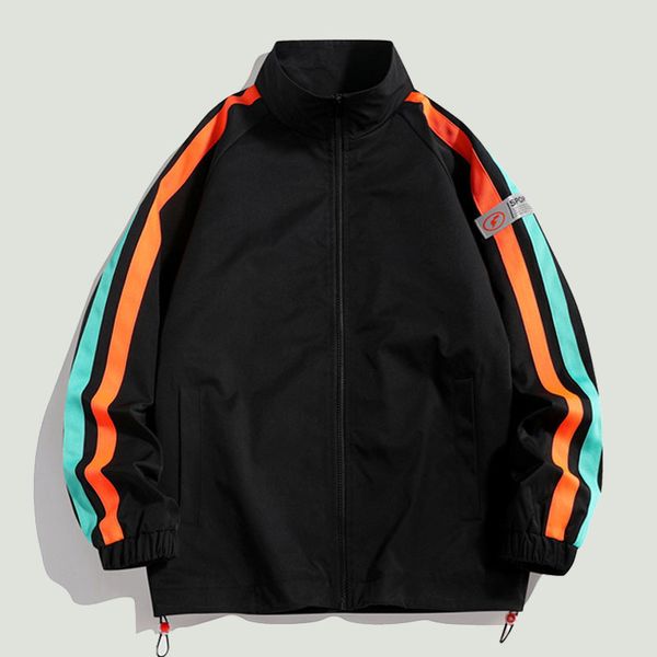 mens jackets hip hop stripe spliced baseball men fashion spring autumn solid color stand collar casual loose zipper coats 230729, Black;brown
mens jackets hip hop stripe spliced baseball men fashion spring autumn solid color stand collar casual loose zipper coats 230729, Black;brown