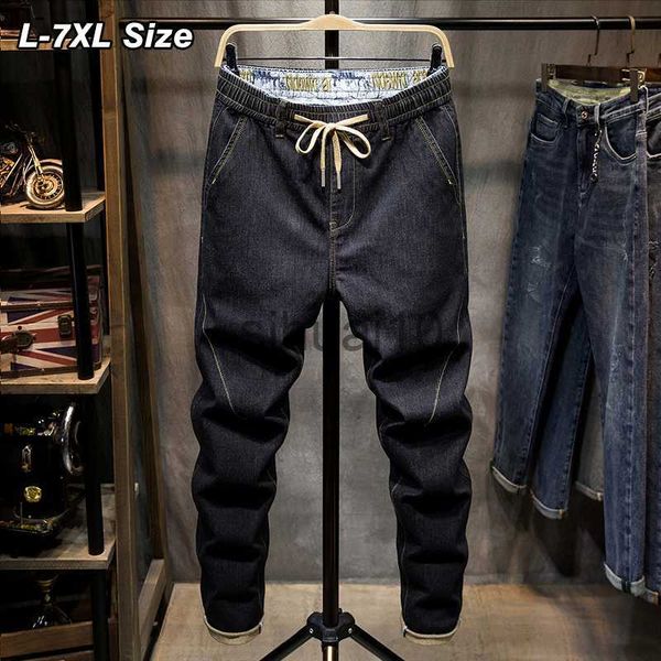 men's jeans spring summer mens thin jeans plus size loose hip hop harem pants fashion elasticity black denim trousers streetwear 5xl 6x, Blue
men's jeans spring summer mens thin jeans plus size loose hip hop harem pants fashion elasticity black denim trousers streetwear 5xl 6x, Blue