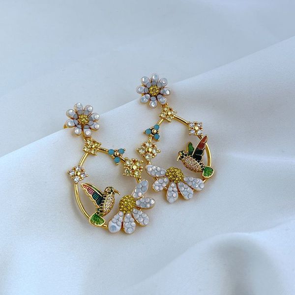 stud vintage real 18k gold plated crystal flower earrings bird jewelries letter wedding gift factory wholesale with dust bag, Golden;silver
stud vintage real 18k gold plated crystal flower earrings bird jewelries letter wedding gift factory wholesale with dust bag, Golden;silver
