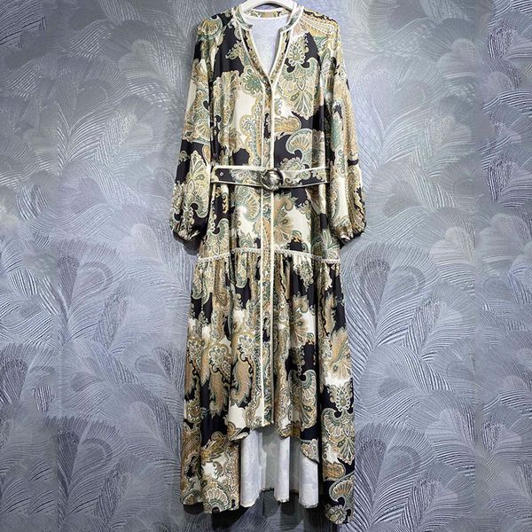 australian designer dress v-neck irregular hem paisley printed waist dress women designer clothing 8, Black;gray
australian designer dress v-neck irregular hem paisley printed waist dress women designer clothing 8, Black;gray