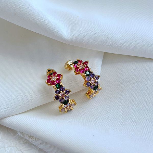 hoop & huggie real 18k gold plated crystal gems flower earrings jewelries letter wedding gift factory wholesale with dust bag, Golden;silver
hoop & huggie real 18k gold plated crystal gems flower earrings jewelries letter wedding gift factory wholesale with dust bag, Golden;silver
