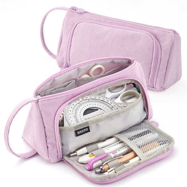 bag organizer large capacity canvas pencil case korean simple style art keai multi function net red stationery, Blue;pink
bag organizer large capacity canvas pencil case korean simple style art keai multi function net red stationery, Blue;pink