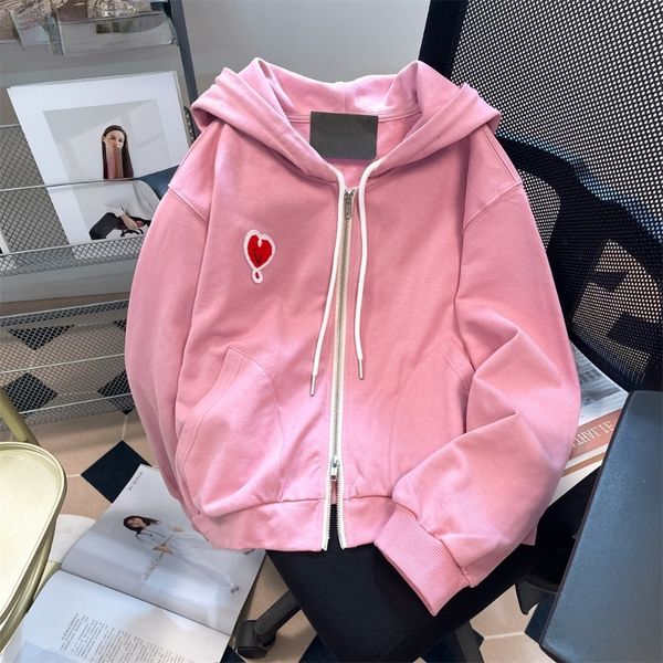 womens jackets hikigawa long sleeve heart embroidery women jacket casual chic fashion zipper early autumn loose hoodies roupas femininas 23, Black;brown
womens jackets hikigawa long sleeve heart embroidery women jacket casual chic fashion zipper early autumn loose hoodies roupas femininas 23, Black;brown