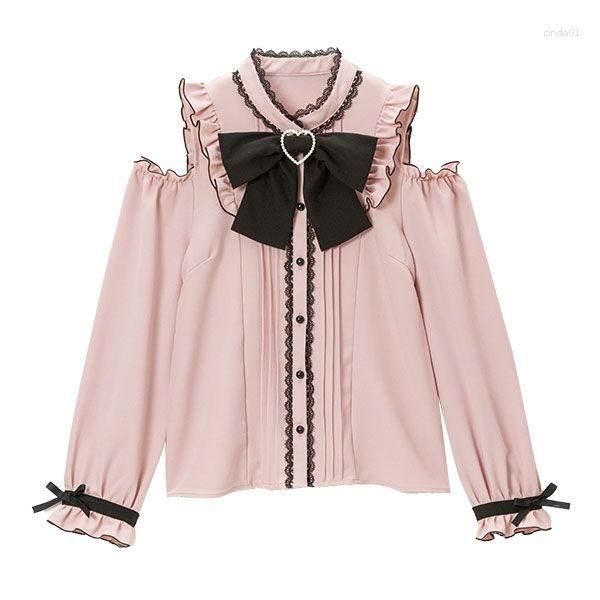 women's blouses lace bow long sleeve shirts girly jk kawaii blusas japanese spring autumn women harajuku sweet lolita elegant, White
women's blouses lace bow long sleeve shirts girly jk kawaii blusas japanese spring autumn women harajuku sweet lolita elegant, White