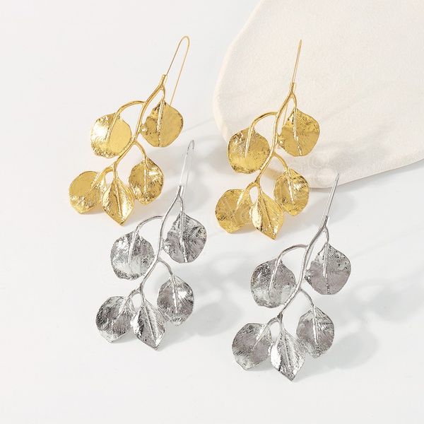 exaggerated big leaves metal drop earrings for women female new temperament creative leaf earrings holiday party jewelry gift, Silver
exaggerated big leaves metal drop earrings for women female new temperament creative leaf earrings holiday party jewelry gift, Silver