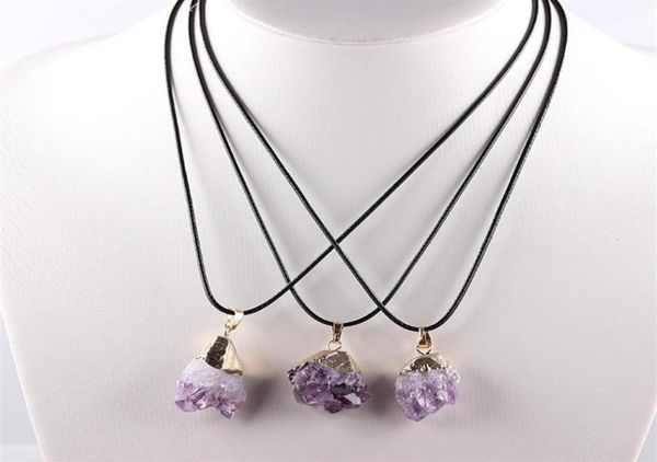 irregular natural amethysts necklace unique healing black rope purple quartz choker semiprecious chakra reiki raw jewelry249b4740733, Silver
irregular natural amethysts necklace unique healing black rope purple quartz choker semiprecious chakra reiki raw jewelry249b4740733, Silver