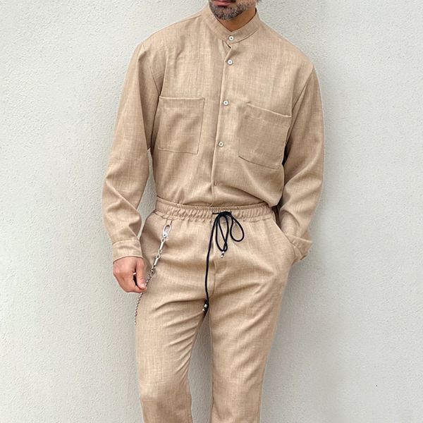 mens tracksuits sets casual cotton and linen loose pants shirt twopiece home leisure solid color large size ropa hombre 230731, Gray
mens tracksuits sets casual cotton and linen loose pants shirt twopiece home leisure solid color large size ropa hombre 230731, Gray