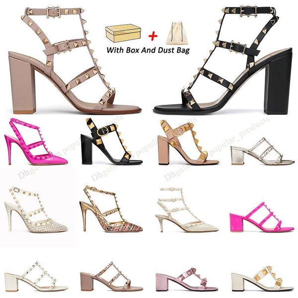 with box famous heel womens sandals valentine's low high heel kitten open toe slingback black sliver pink heels rivets sandal slides de 
with box famous heel womens sandals valentine's low high heel kitten open toe slingback black sliver pink heels rivets sandal slides de