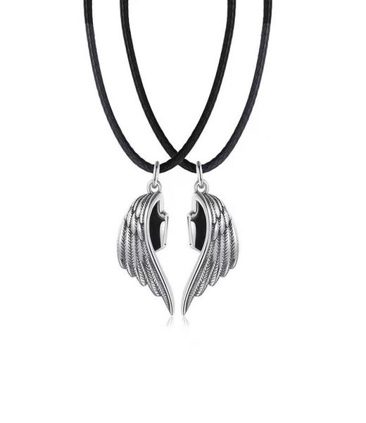 pendant necklaces punk magnets attract leather rope link chain angel demon wing necklace for lover couples men women clavicle jewe1803971, Silver
pendant necklaces punk magnets attract leather rope link chain angel demon wing necklace for lover couples men women clavicle jewe1803971, Silver