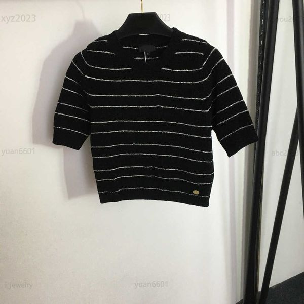 designer women clothing short sleeve sweater chest logo knitted pullover size s-l gold stripe design knit shirt luxurious july25, White
designer women clothing short sleeve sweater chest logo knitted pullover size s-l gold stripe design knit shirt luxurious july25, White