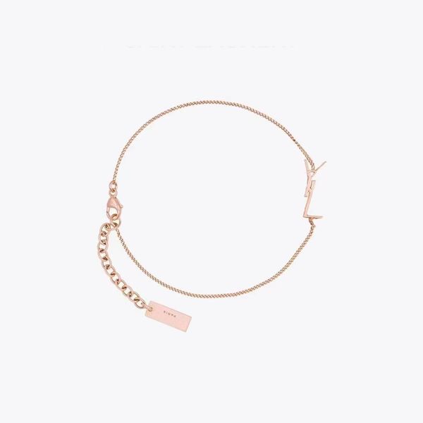 fashion women bracelet brand designer aureate rose gold chain inlaid logo letters bracelets spring buckle fine extension chains hand jewelry, Black
fashion women bracelet brand designer aureate rose gold chain inlaid logo letters bracelets spring buckle fine extension chains hand jewelry, Black