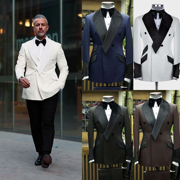 fashion men wedding blazer with shawl lapel groom tuxedos double breasted for male only jacket designer customize, Black;gray
fashion men wedding blazer with shawl lapel groom tuxedos double breasted for male only jacket designer customize, Black;gray