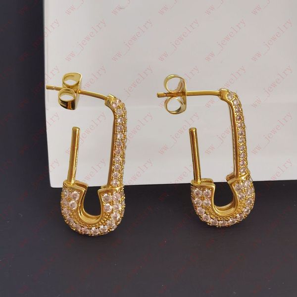 gold-plated simple paper clip studded with zircon earrings charm, designer ladies geometric fashion commute luxury temperament, party valent, Golden
gold-plated simple paper clip studded with zircon earrings charm, designer ladies geometric fashion commute luxury temperament, party valent, Golden