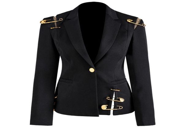 women039s suits blazers women blazer jacket pins deco hollow out slim single button high street coat 20219356360, White;black
women039s suits blazers women blazer jacket pins deco hollow out slim single button high street coat 20219356360, White;black