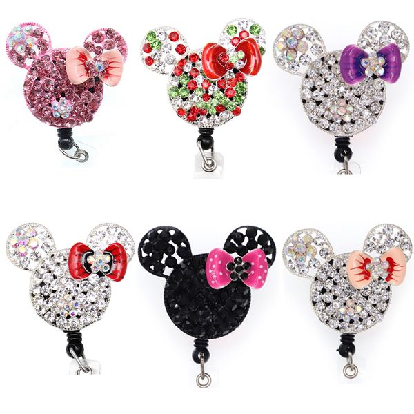 10 pcs/lot custom key rings style cute mouse head animal rhinestone retractable card holder nurse doctor teacher office supply working acces, Slivery;golden
10 pcs/lot custom key rings style cute mouse head animal rhinestone retractable card holder nurse doctor teacher office supply working acces, Slivery;golden