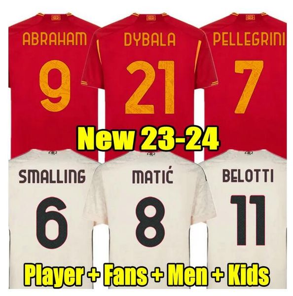 22 23 24 dybala soccer jerseys roma home final pastore abraham rome 2023 2024 totti zaniolo mancini kumbulla men kids kit football shirts el, Black;yellow
22 23 24 dybala soccer jerseys roma home final pastore abraham rome 2023 2024 totti zaniolo mancini kumbulla men kids kit football shirts el, Black;yellow
