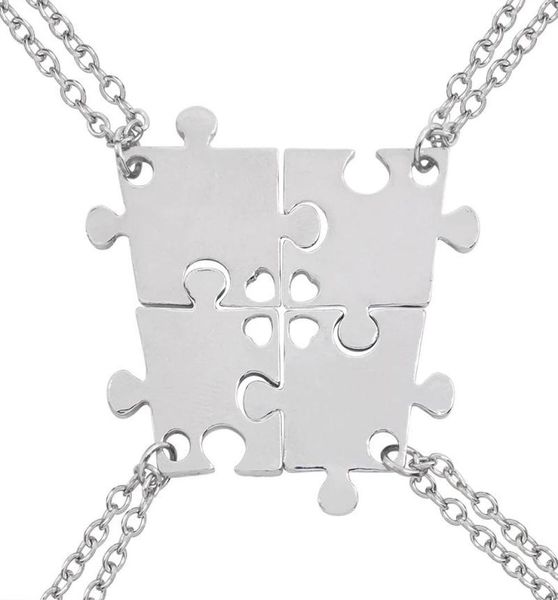 pendant necklaces 4 piece set of good friends series hollow love puzzle geometric necklace friendship bff jewelry selection3187446, Silver
pendant necklaces 4 piece set of good friends series hollow love puzzle geometric necklace friendship bff jewelry selection3187446, Silver
