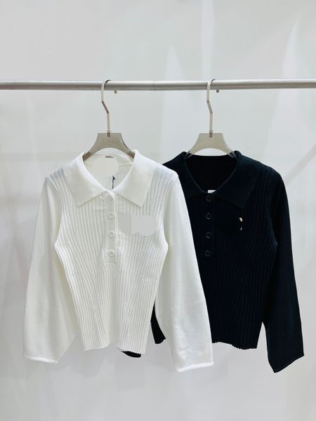 322 2023 spring brand same style sweater long sleeve lapel neck white black cardigan fashion womens clothes womens qian28
322 2023 spring brand same style sweater long sleeve lapel neck white black cardigan fashion womens clothes womens qian28