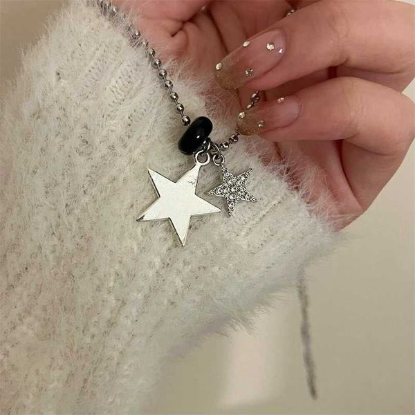 2023 fashion stainless steel crystal star pendant necklace women y2k punk vintage beaded star chains necklaces aesthetic jewelry, Silver
2023 fashion stainless steel crystal star pendant necklace women y2k punk vintage beaded star chains necklaces aesthetic jewelry, Silver