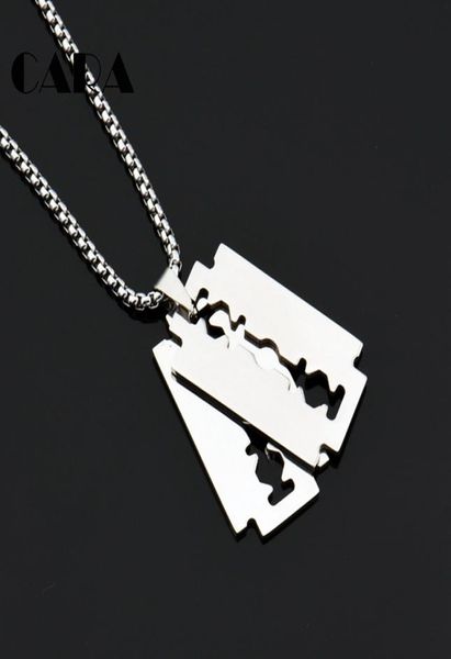 cara new well polished 316l stainless steel hip hop mens stylish jewelry necklace 2pcs shaving blade pendant with 275quot chain4804775, Silver
cara new well polished 316l stainless steel hip hop mens stylish jewelry necklace 2pcs shaving blade pendant with 275quot chain4804775, Silver