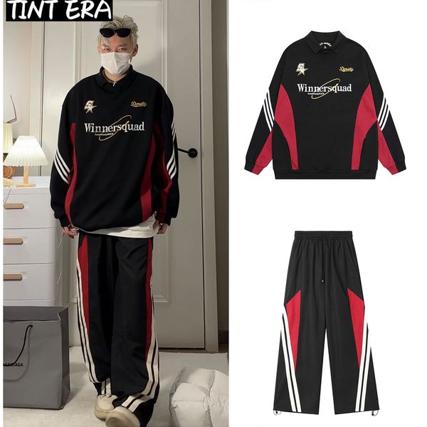 mens tracksuits tint era baggy two piece set for men parachute wide leg pants sweatshirts outfit tracksuit polo vintage casual streetwear 23, Gray
mens tracksuits tint era baggy two piece set for men parachute wide leg pants sweatshirts outfit tracksuit polo vintage casual streetwear 23, Gray