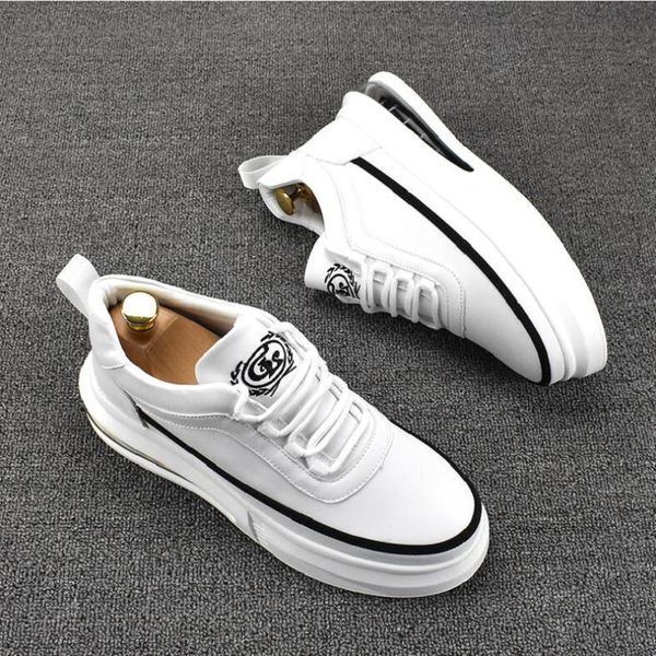 korean designer mens leisure genuine leather shoes comfortable air cushion sneakers lace-up white shoe platform footwear zapatos 1aa29, Black
korean designer mens leisure genuine leather shoes comfortable air cushion sneakers lace-up white shoe platform footwear zapatos 1aa29, Black