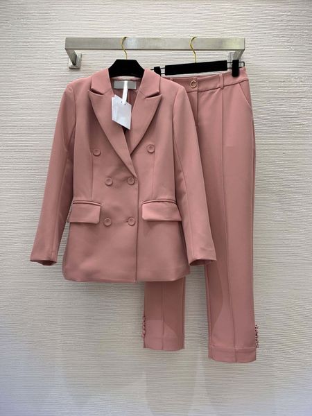 2023 designer elegant fashion women business trousers suit office slim vintage formal blazer pantsuits breasted suit, White
2023 designer elegant fashion women business trousers suit office slim vintage formal blazer pantsuits breasted suit, White
