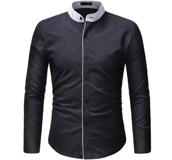 men039s dress shirts 2021 fashion casual men shirt long sleeve mandarin collar slim fit korean business mens clothes2410934, White;black
men039s dress shirts 2021 fashion casual men shirt long sleeve mandarin collar slim fit korean business mens clothes2410934, White;black