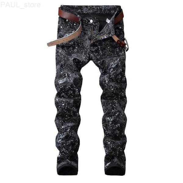 men's jeans 2021 mens slim fit pants fashion black printed stretch pencil denim l230731, Blue
men's jeans 2021 mens slim fit pants fashion black printed stretch pencil denim l230731, Blue