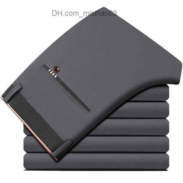 men's pants casual pants men's elastic business straight dress men's tie men's office pants ice silk breathable men', Black
men's pants casual pants men's elastic business straight dress men's tie men's office pants ice silk breathable men', Black