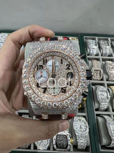 luxury mens watch for men designer movement watches diamond moissanite watch montre iced out watch automatic men's montre luxe mens lux, Slivery;brown
luxury mens watch for men designer movement watches diamond moissanite watch montre iced out watch automatic men's montre luxe mens lux, Slivery;brown