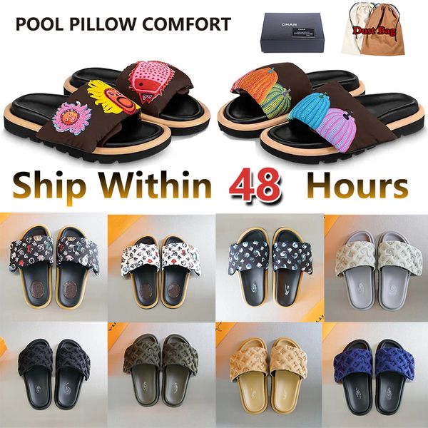 2023 pool pillow mules women designers luxurious sandals sunset flat comfort mules padded front strap slippers fashion style slides men wome, Black
2023 pool pillow mules women designers luxurious sandals sunset flat comfort mules padded front strap slippers fashion style slides men wome, Black