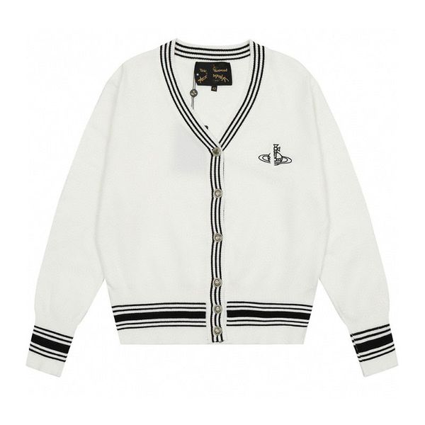 mens and womens vivien designers saturn letter plaid vintage hand embroidery cardigan sweater west couple sweatshirts sweaters, White;black
mens and womens vivien designers saturn letter plaid vintage hand embroidery cardigan sweater west couple sweatshirts sweaters, White;black
