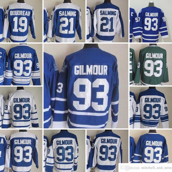 1980 movie vintage hockey 93 doug gilmour jerseys ccm embroidery 21 borje salming 19 bruce boudreau jersey white blue green, Black;red
1980 movie vintage hockey 93 doug gilmour jerseys ccm embroidery 21 borje salming 19 bruce boudreau jersey white blue green, Black;red