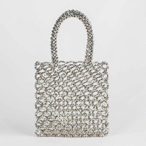 net red hand woven gold silver plated acrylic bead hollowed out geometric simple fashion handbag 230731
net red hand woven gold silver plated acrylic bead hollowed out geometric simple fashion handbag 230731