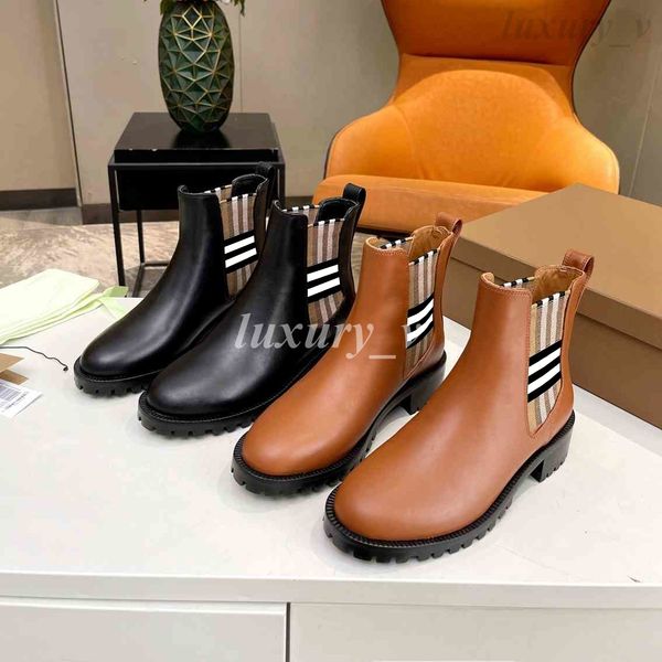 designer striped boots vintage check leather chelsea boots women ankle boot fashion brown shoes winter coarse heel booties, Black
designer striped boots vintage check leather chelsea boots women ankle boot fashion brown shoes winter coarse heel booties, Black