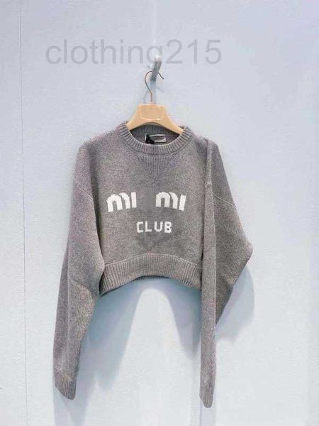 women's knits & tees designer 2023 autumn and winter new letter embroidery knitwear round neck grey sweater slouchy loose short women b, White
women's knits & tees designer 2023 autumn and winter new letter embroidery knitwear round neck grey sweater slouchy loose short women b, White
