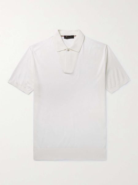 men polo designer shirts summer loro piana slim-fit cotton and silk-blend polo shirt casual short sleeve tshirt, White;black
men polo designer shirts summer loro piana slim-fit cotton and silk-blend polo shirt casual short sleeve tshirt, White;black