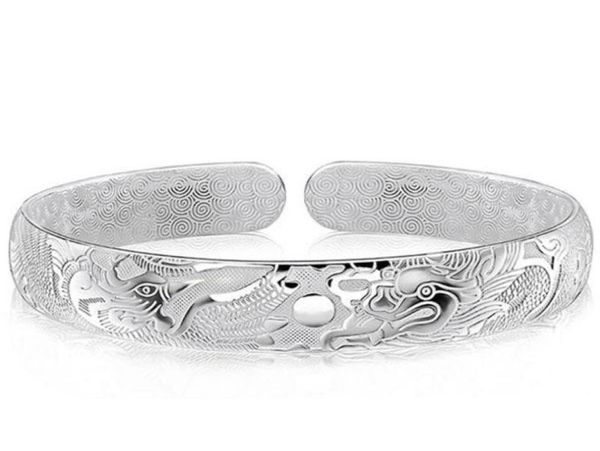 dragon bangles for men women boy new chinese style 925 sterling silver open bangles white gold plated charms bracelet 1363375, Black
dragon bangles for men women boy new chinese style 925 sterling silver open bangles white gold plated charms bracelet 1363375, Black