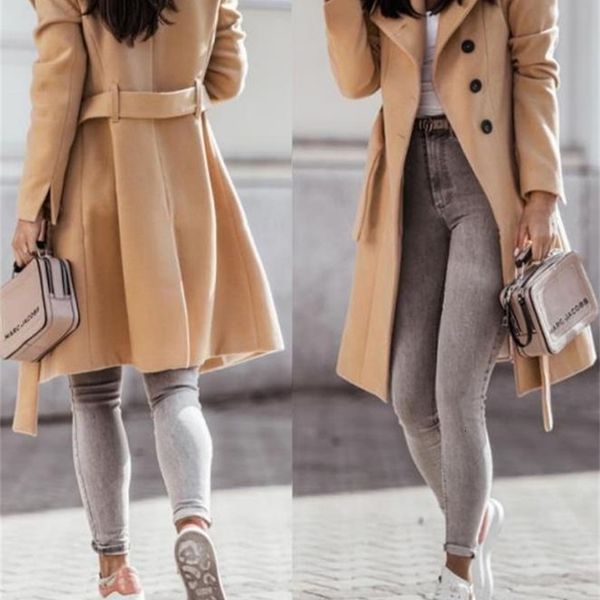 women blends casual button front longline coat with belt autumn winter fashion woman clothes outifits winter coat for women 230729, Black
women blends casual button front longline coat with belt autumn winter fashion woman clothes outifits winter coat for women 230729, Black