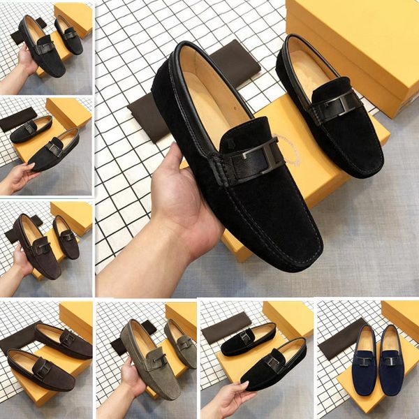 metal buckle designer leather convenient driving shoes men's suede loafers set foot doug soles fashion breathable casual shoes, Black
metal buckle designer leather convenient driving shoes men's suede loafers set foot doug soles fashion breathable casual shoes, Black