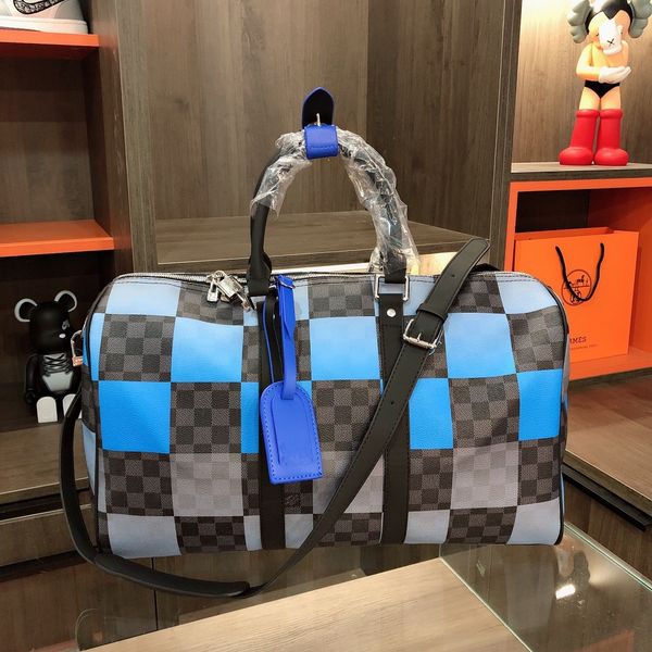 women keppall45 duffel bags blue gray plaid stitching handbags luxury couples shoulder bags totes airport luggage travel bag mens gym bag fi
women keppall45 duffel bags blue gray plaid stitching handbags luxury couples shoulder bags totes airport luggage travel bag mens gym bag fi
