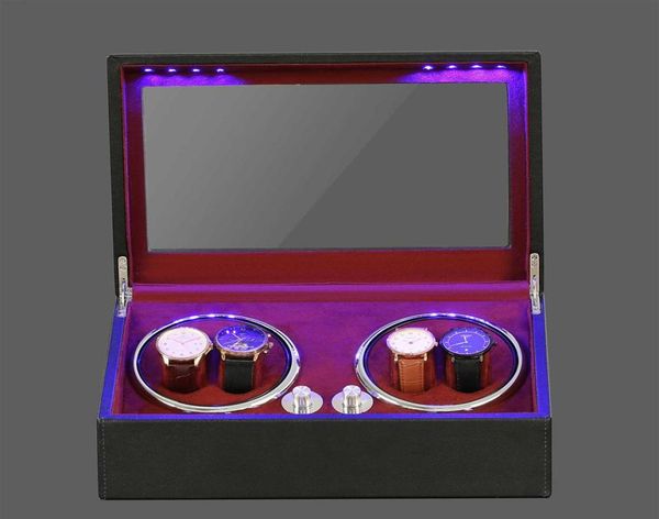 watch boxes cases 46 winding storage box led winder shake jewelry collection holder automatic display double head silent motor rem7345461, Black;blue
watch boxes cases 46 winding storage box led winder shake jewelry collection holder automatic display double head silent motor rem7345461, Black;blue