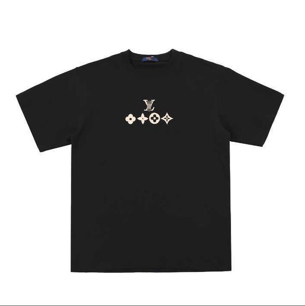 l * v correct edition light luxury brand basic fashion embroidery loose cotton short sleeve t-shirt sports casual summer, White
l * v correct edition light luxury brand basic fashion embroidery loose cotton short sleeve t-shirt sports casual summer, White