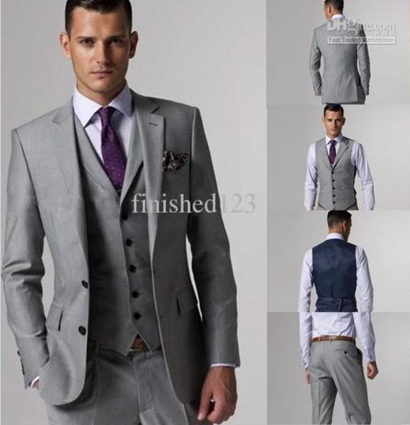 customize slim fit groom tuxedos groomsmen light grey side vent wedding man suit men039s suits jacketpantsvesttie k69378325, Black;gray 
customize slim fit groom tuxedos groomsmen light grey side vent wedding man suit men039s suits jacketpantsvesttie k69378325, Black;gray