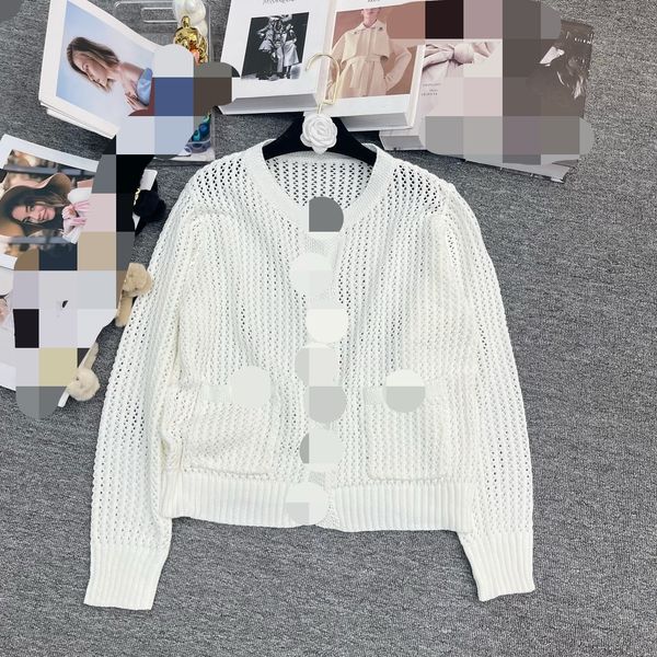 322 2023 spring brand same style sweater long sleeve crew neck white cardigan fashion womens clothes womens qian6, White;black
322 2023 spring brand same style sweater long sleeve crew neck white cardigan fashion womens clothes womens qian6, White;black