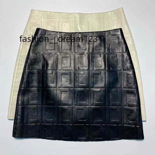 designer pu leather skirts fashion f letter print high waist hip a-line skirt, Black
designer pu leather skirts fashion f letter print high waist hip a-line skirt, Black
