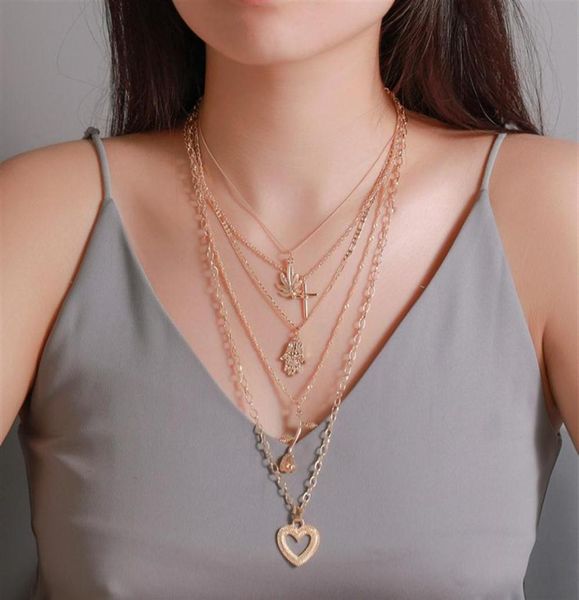 modyle vintage multilayered love heart pendant choker necklace set boho golden stars long chain necklaces women christmas gift2668758120, Silver
modyle vintage multilayered love heart pendant choker necklace set boho golden stars long chain necklaces women christmas gift2668758120, Silver