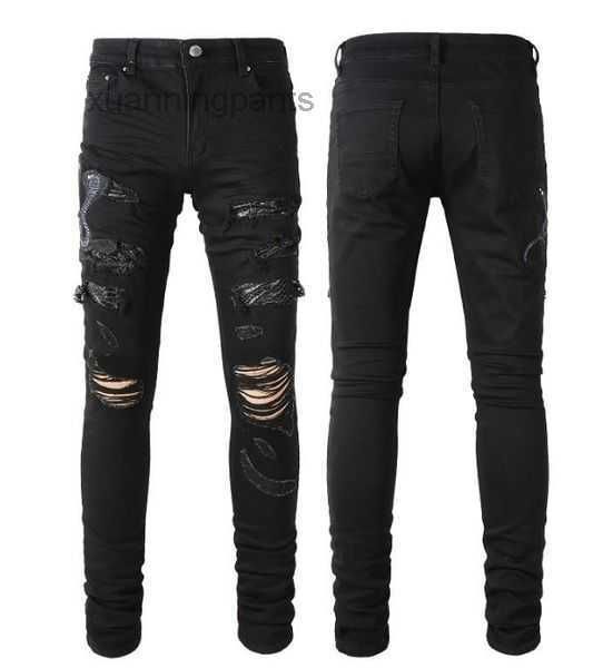 ripped jeans miri jeans men's knee skinny straight trendy long hole high street denim 3x04, Blue
ripped jeans miri jeans men's knee skinny straight trendy long hole high street denim 3x04, Blue