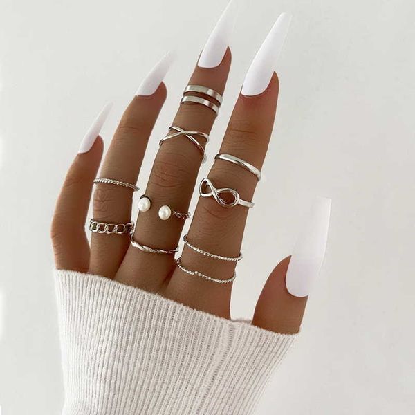 boho retro hollow heart butterfly ring set bohemia gold color moon imitation pearl chain geometric zircon shining women rings 6pki, Silver
boho retro hollow heart butterfly ring set bohemia gold color moon imitation pearl chain geometric zircon shining women rings 6pki, Silver